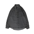 Men's Long-sleeved Checkerboard Spring Coat Shirt