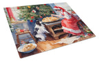 Japanese Chin Christmas Cookies Glass Cutting Board