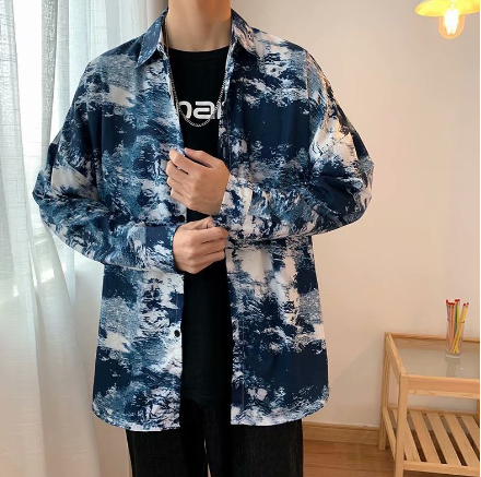 Men's Japanese Loose Coat in Relaxed Style