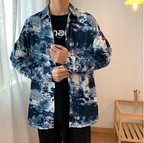 Men's Japanese Loose Coat in Relaxed Style