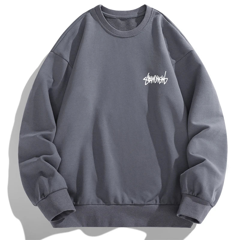 Men's Long Sleeve Round Neck Sweater Underlay T-Shirt | Streetwear