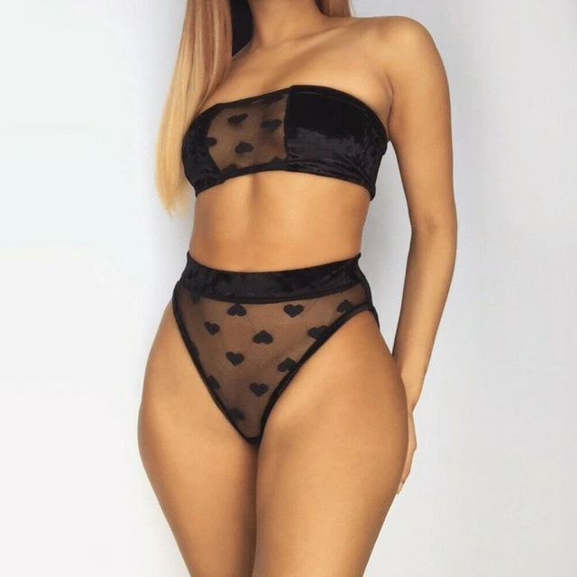 Fashionable Women's Lace Lingerie Set with Shorts