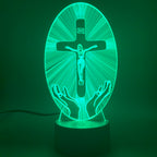 [Duplicate] [Archived] 3D Acrylic Christian Cross Night Light - USB Powered | Christian Home Decor