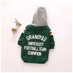 Hooded Pullover Letter Jacket for Dogs