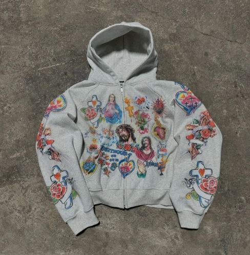 Religious printed jacket