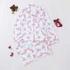 Women's Christmas Print Long Sleeve Pajama Set
