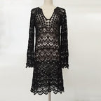 Wholesale Long Crochet Beach Cover-Up Swimsuit Jacket