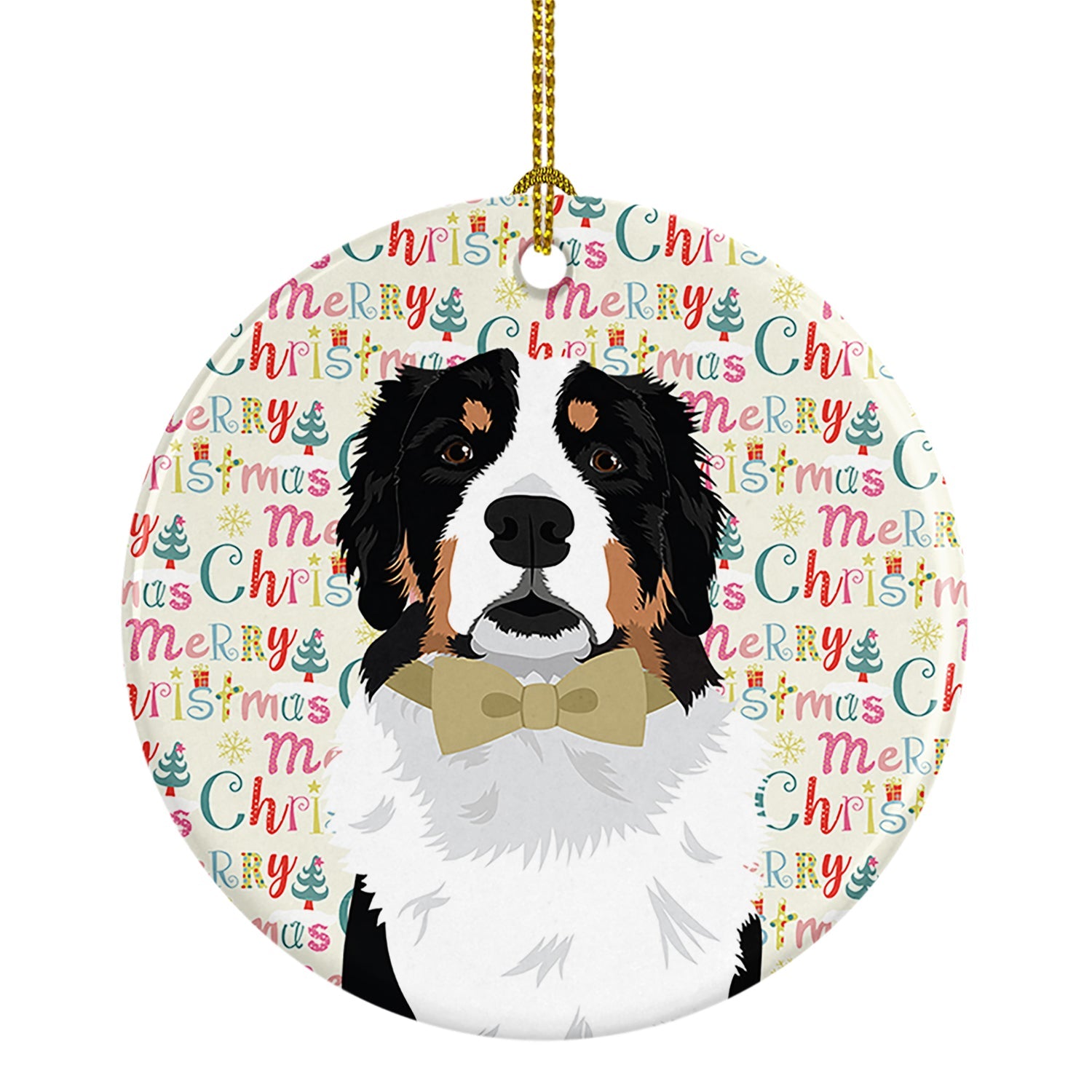 Bernese Mountain Dog #2 Christmas Ceramic Ornament