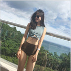 Women's Bikini Set with Front Tie for Beach Wear