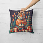 Tiger Christmas Throw Pillow