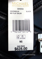 Michael Kors Serena Black Quilted Leather Shoulder Bag