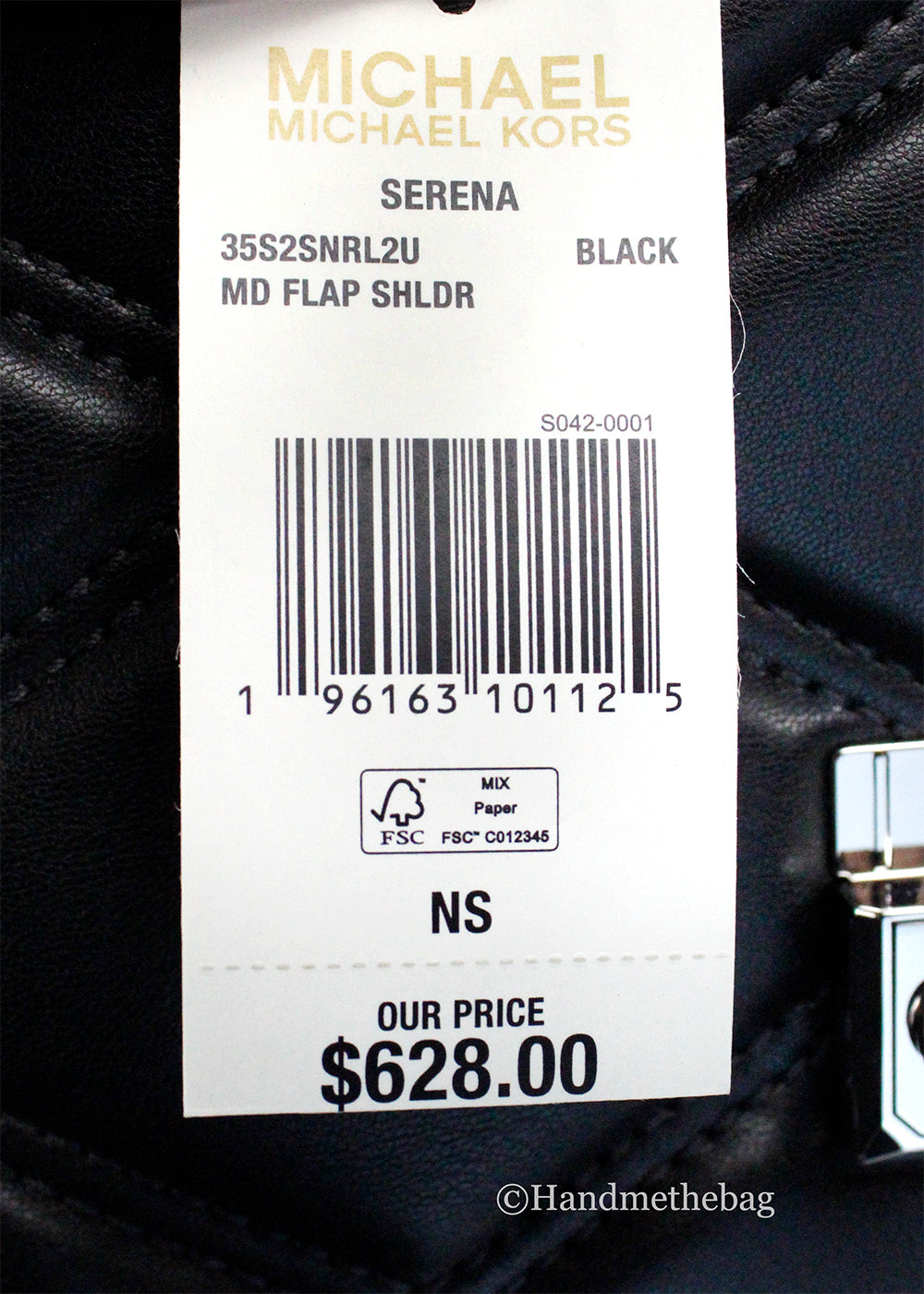 Michael Kors Serena Black Quilted Leather Shoulder Bag