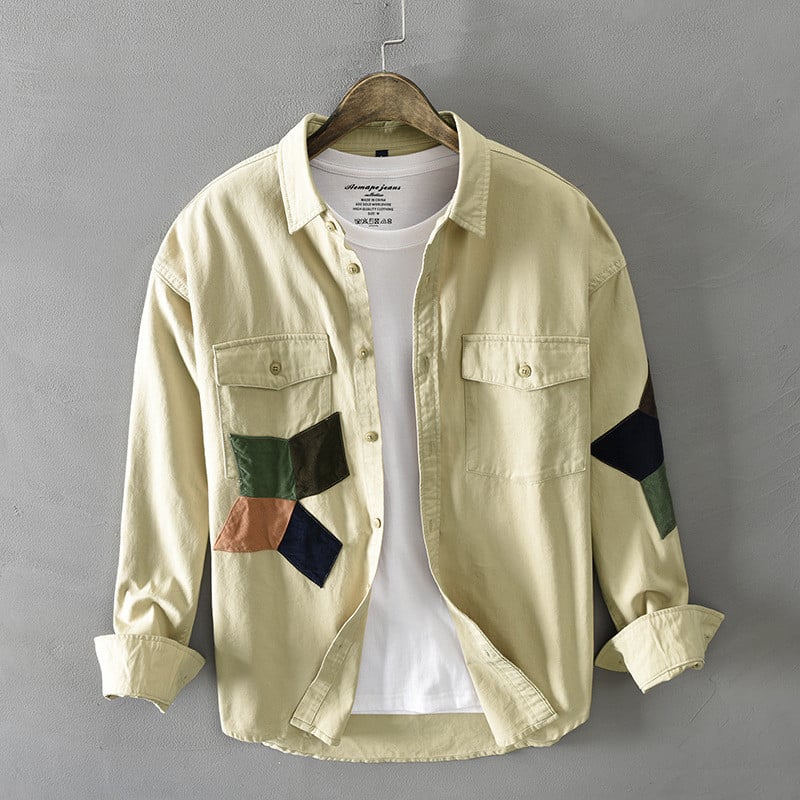 Men's Casual Long Sleeve Tooling Youth Jacket