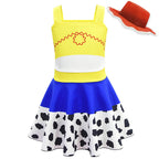 Children's Cartoon Print Camisole Dress