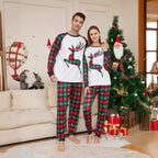 2024 Christmas Family Cartoon Reindeer Pajama Set