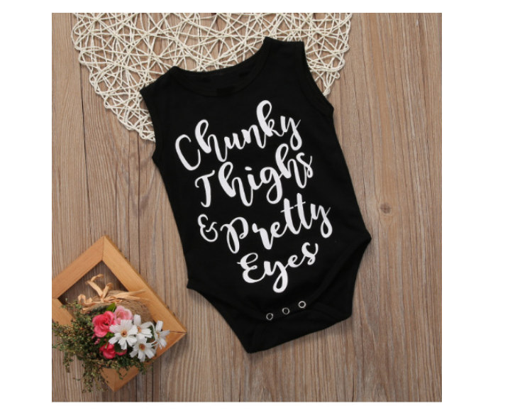 Letter Print Bodysuit for Infants