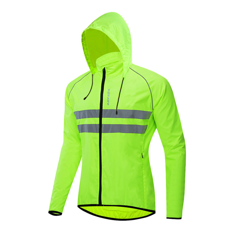 Hooded Quick-Drying Windbreaker for Cycling
