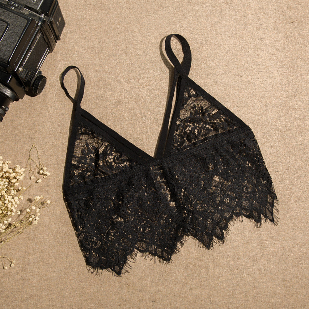 Hollow Lace Bralette Camisole