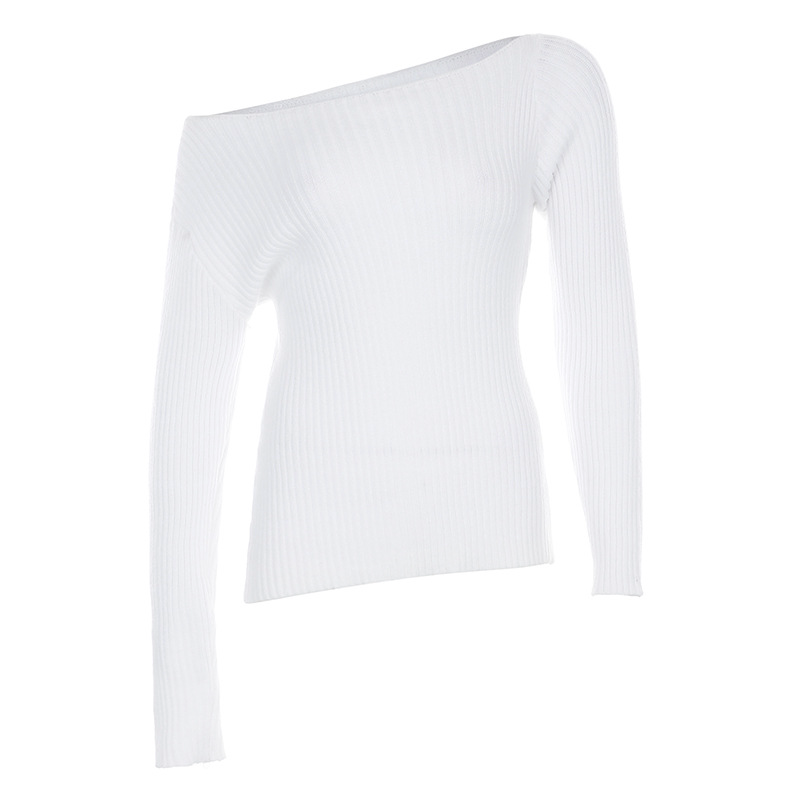 Irregular diagonal sweater
