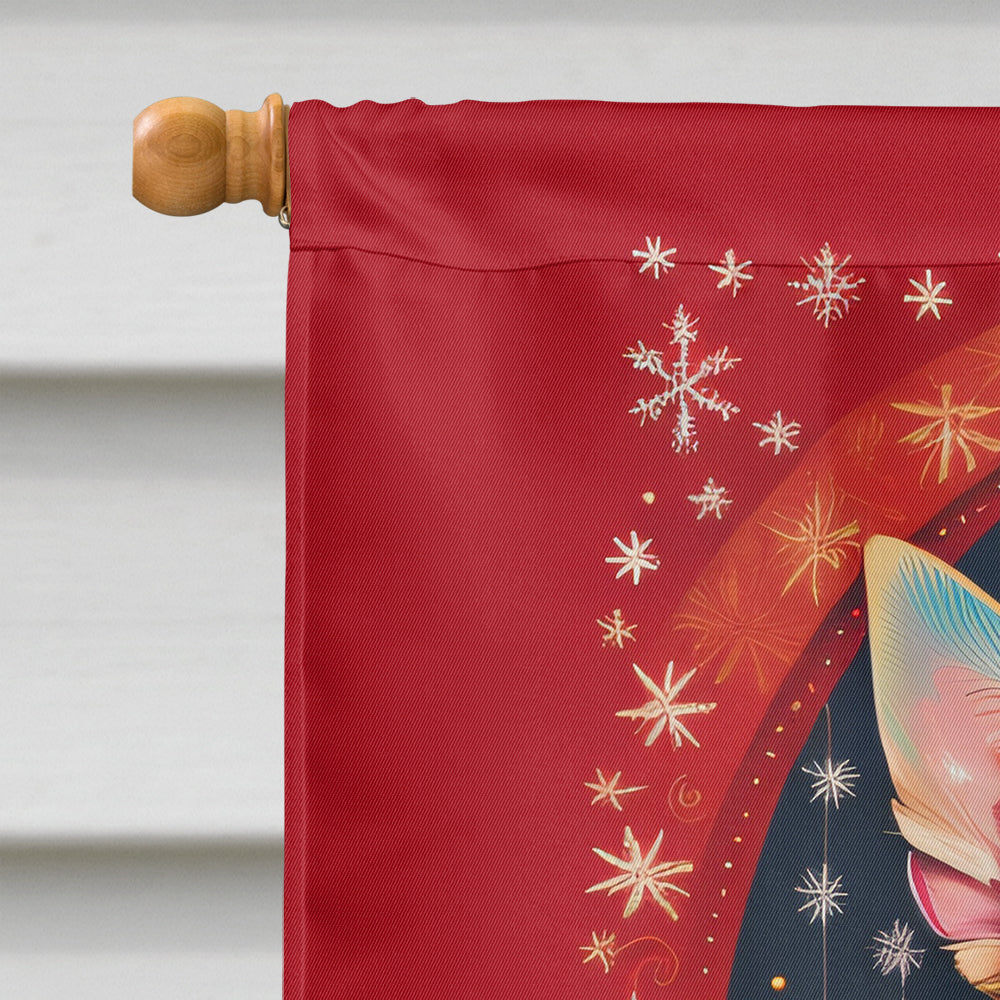 Chihuahua Holiday Christmas House Flag