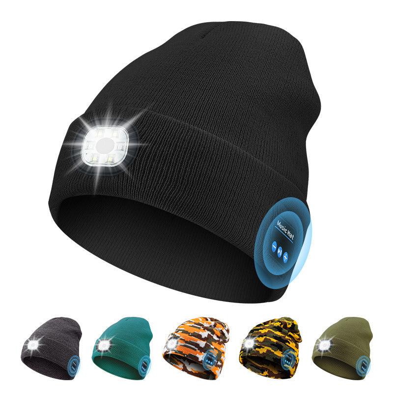 Guiding Light Bluetooth Beanie With Earphones | Embroidered Cap