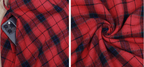 Christmas Series Plaid Long Sleeve Drawstring Dress