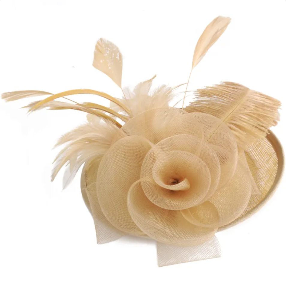 Hemp Yarn Ostrich Wool Banquet Top Hat | Embroidered Cap