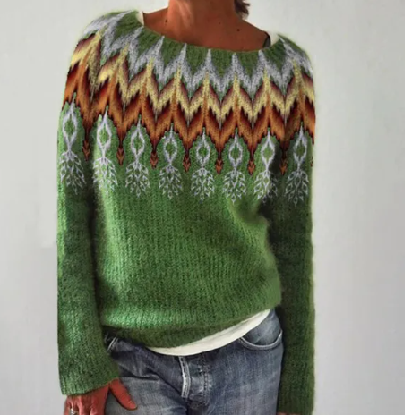Color Block Loose Pullover | Streetwear