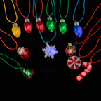 Cool Light Up Necklace with Santa and Christmas Tree