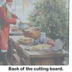 Cookies with Santa Claus Weihnachtsmann Glass Cutting Board