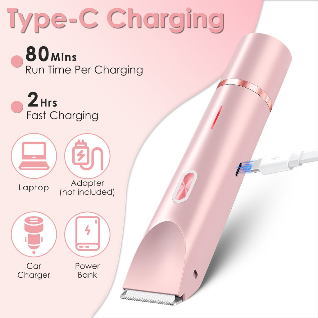 2-in-1 Waterproof Bikini Trimmer for Women