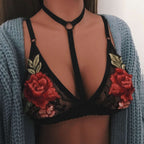 W0703 Fashionable Sexy Embroidered Lace Lingerie