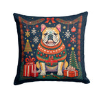 English Bulldog Christmas Throw Pillow