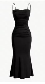 Spaghetti Strap Fishtail Dress