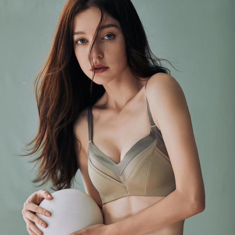 Solid Color Seamless Bra Set (Bra Set Included)