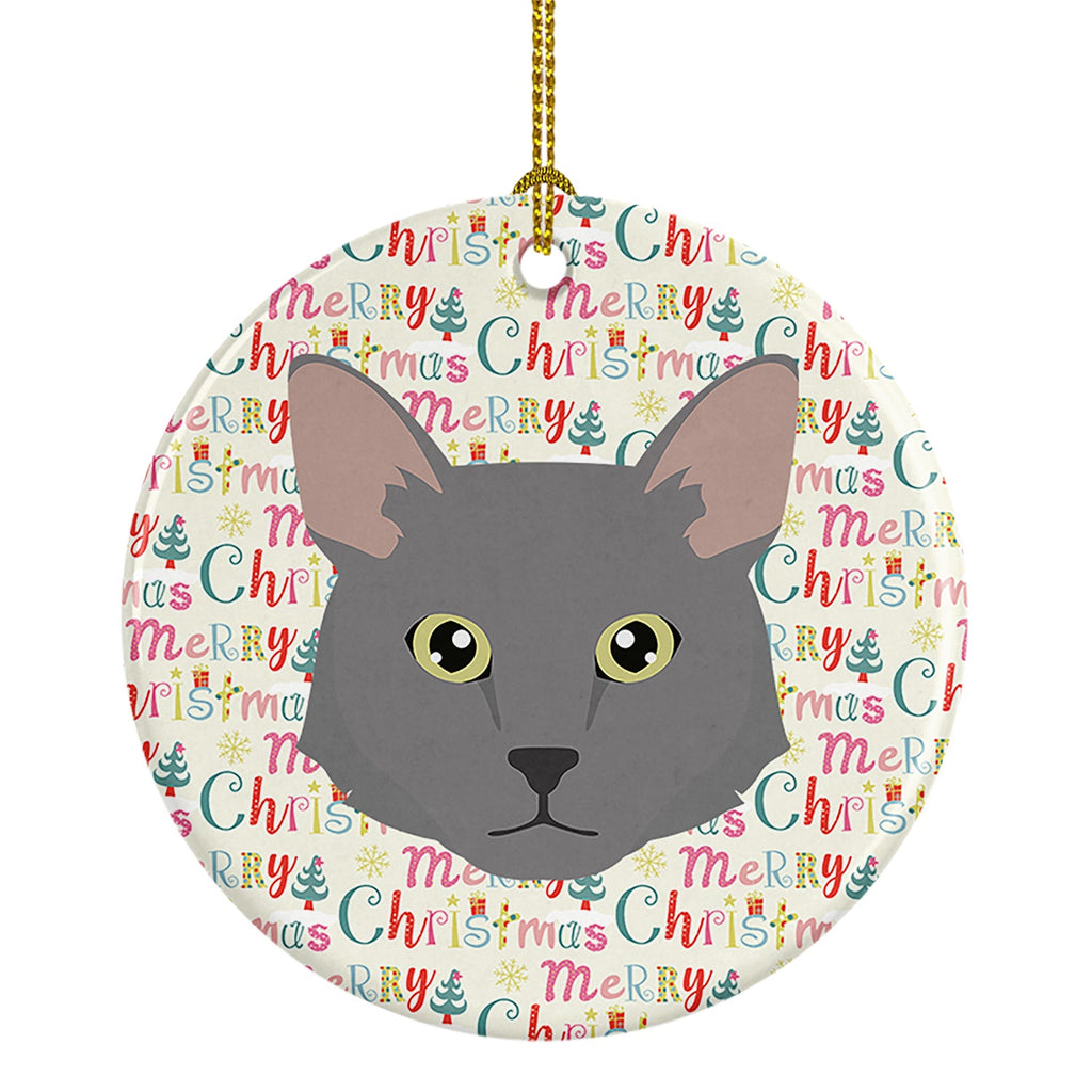 Nebelung Cat Christmas Ceramic Ornament