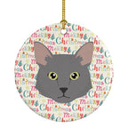 Nebelung Cat Christmas Ceramic Ornament