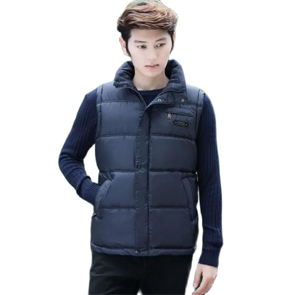 Men's Mandarin Collar Zip Cardigan - Casual Outerwear
