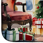 Poodle Cozy Christmas Dish Drying Mat