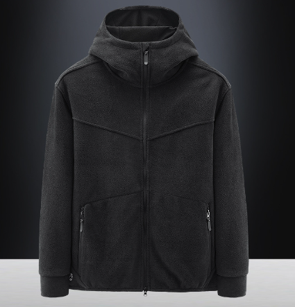 Men's Plush Fleece Jacket Sweater Coat