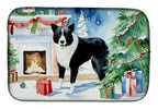Karelian Bear Dog Cozy Christmas Dish Drying Mat