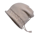Women's Warm Pullover Hat with Drawstring Design | Streetwear