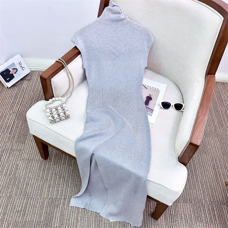 Women's Fashion Wool Turtleneck Dress