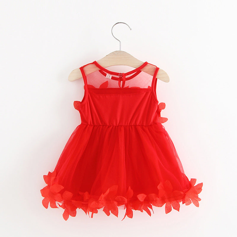 C170 Summer New Children's Dress - Girls' Petal Skirt