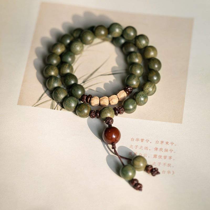 Sandalwood Prayer Beads Bracelet for Women