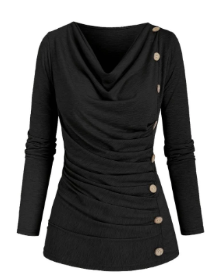 Sophie Ruffled Turtleneck Sweater - Dark Green