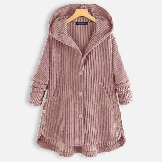 Retro Plus Size Loose Corduroy Coat in New Style