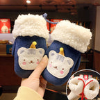 Cute Velvet Cold-Proof Gloves with Rope