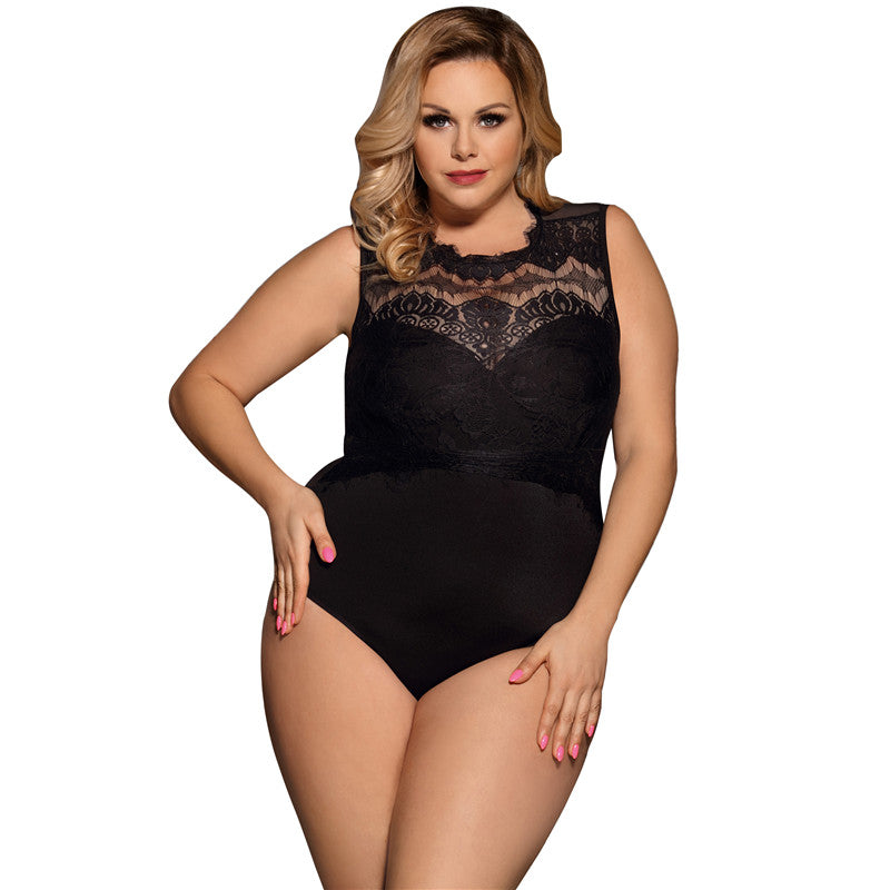 Plus Size Lingerie Bodysuit for Outer Wear