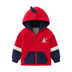 Children's Cotton Padded Hooded Zipper Coat